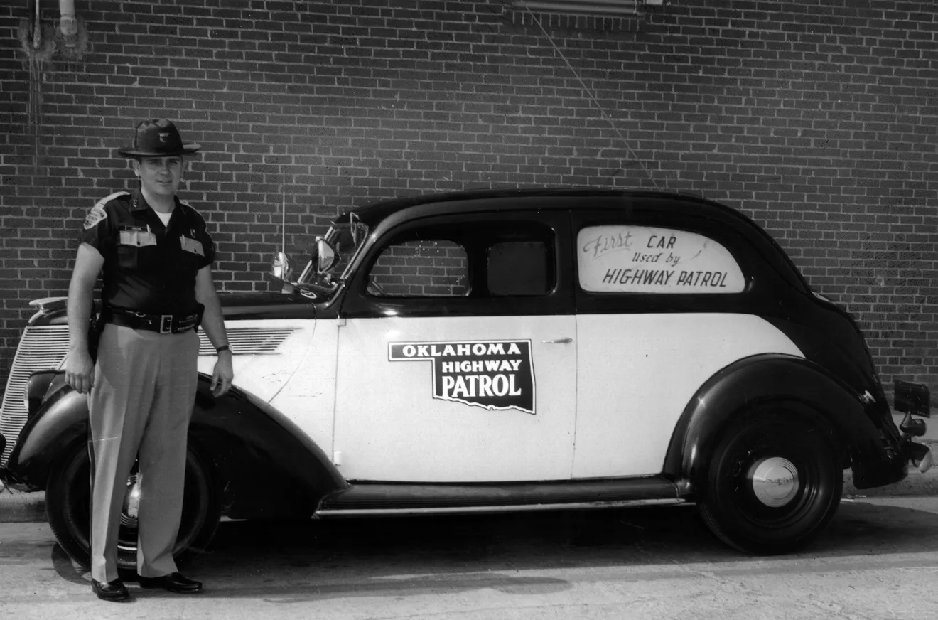 1937 Ford patrol vehicle archival photo